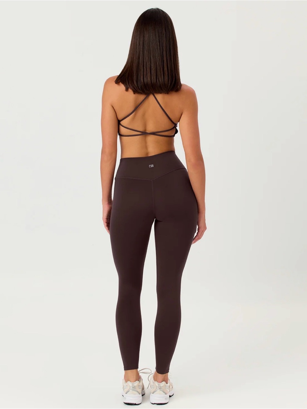 CSB Serenity Espresso Lexi Crop Leggings Matching Set - Picture 3 of 6